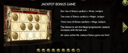 Divine Fortune Jackpot Bonus