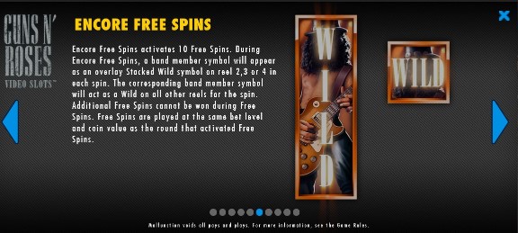 Guns N' Roses Encore Free Spins