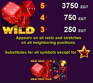 Dice and Roll WILD Symbol