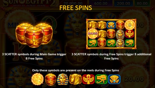 Sun of Egypt 2 free spins