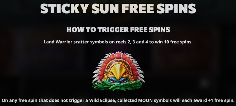 Ancient Eclipse STICKY SUN FREE SPINS