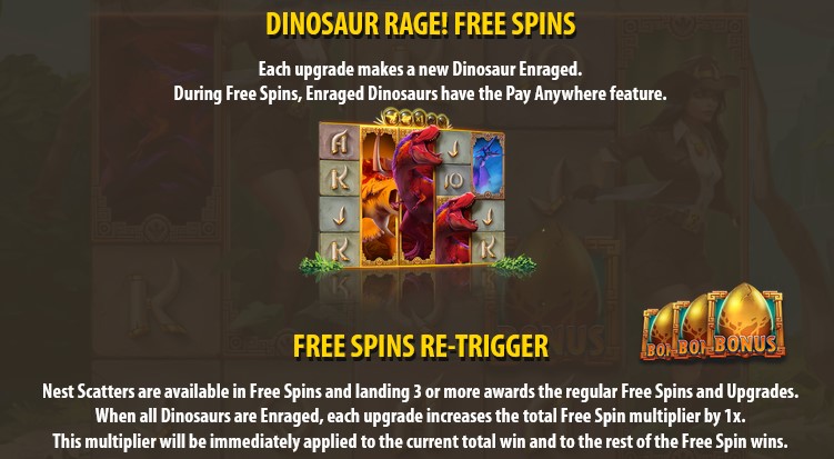 Dinosaur Rage FREE SPINS