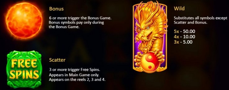 Divine Dragon Hold And Win SPECIAL SYMBOLS