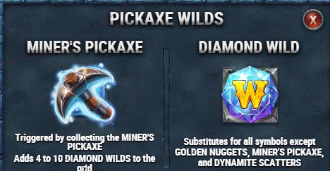 Miner Donkey Trouble Pickaxe wilds