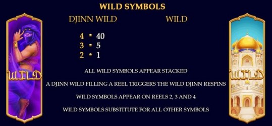 Power Play Djinn of Storms WILD SYMBOLS