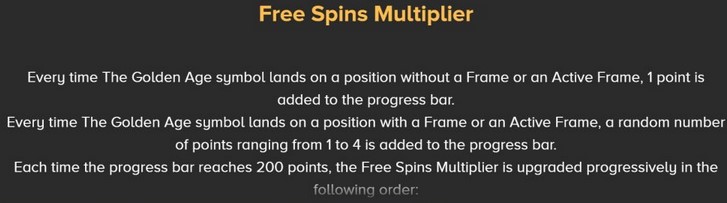 Rome The Golden Age FREE SPINS MULTIPLIER