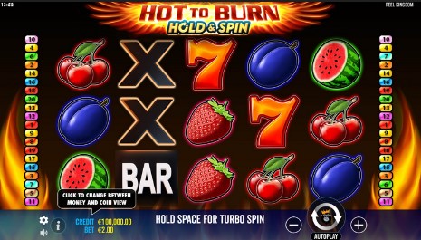 Hot to Burn Hold and Spin Theme