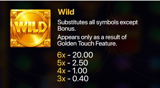 Hand of Gold Golden Touch Wild Symbol