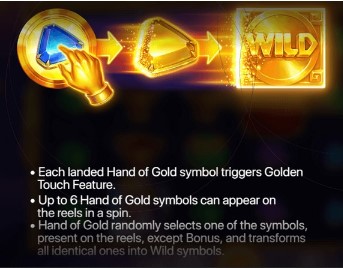 Hand of Gold Hand of Gold Bonus Symbol