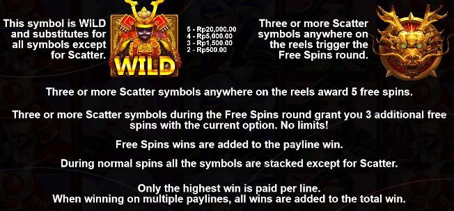 Rise of Samurai SPECIAL SYMBOLS