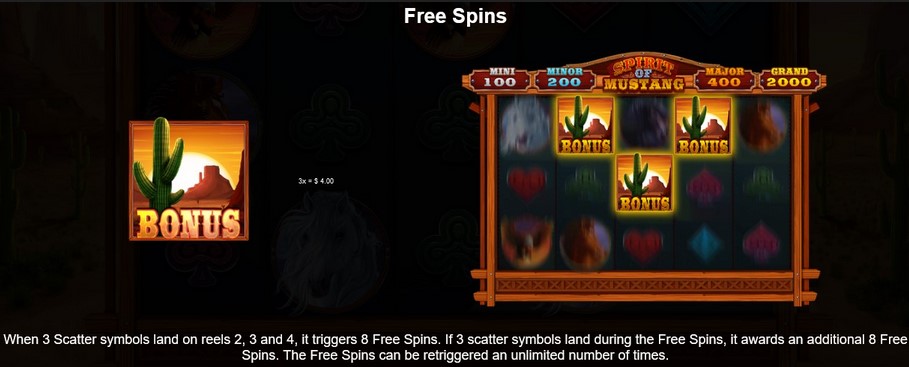 Spirit of Mustang FREE SPINS