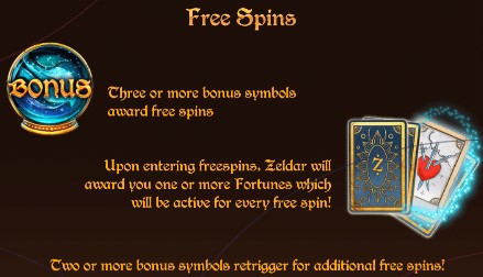 Zeldar's Fortunes FREE SPINS