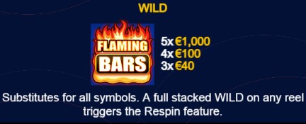 Flaming Bars Wild