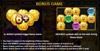 Hit the Gold! bonus game