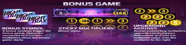 Night Trax bonus game