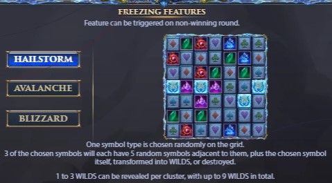 Legend of the Ice Dragon freezing feature