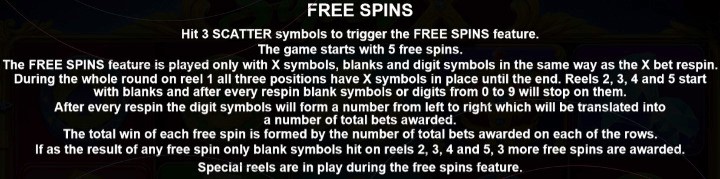 Super X FREE SPINS