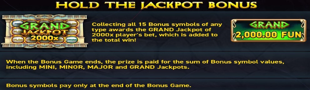 Power of Gods Medusa HOLD THE JACKPOT BONUS 3