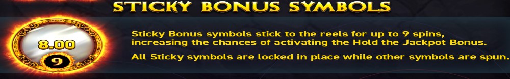 Power of Gods Medusa STICKY BONUS SYMBOLS