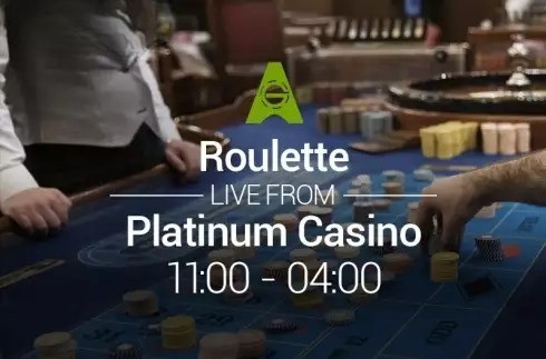 Roulette live from Platinum Casino